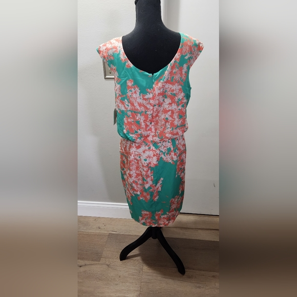 NWT Beautiful Jessica Simpson Green and Orange Dress sz 10 (BIN N) - Picture 6 of 7